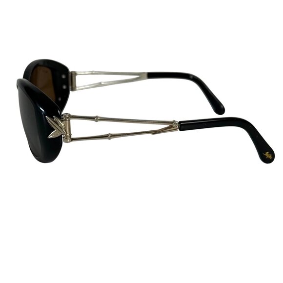 Maui Jim Womens Alana Sunglasses Polarized Brown Lenses Gold Tone Temple Arms - Picture 2 of 12